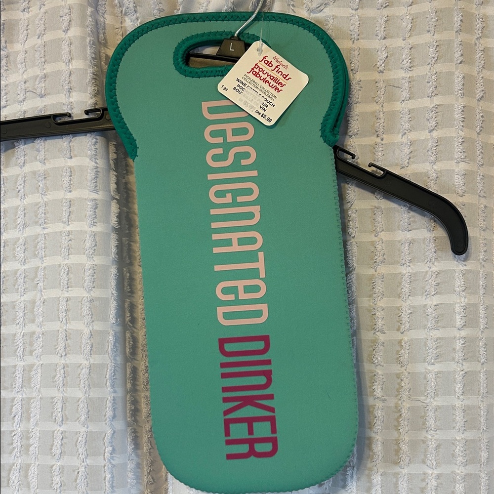 Green Neoprene Wine Tote‎ Pickle Ball